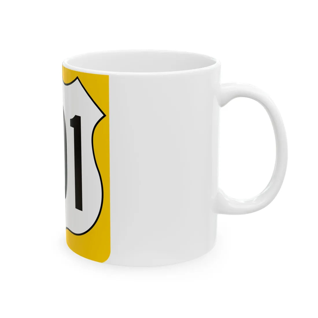 US 301 FL reversed (Florida) (Road Sign) White Coffee Mug - Go Mug Yourself