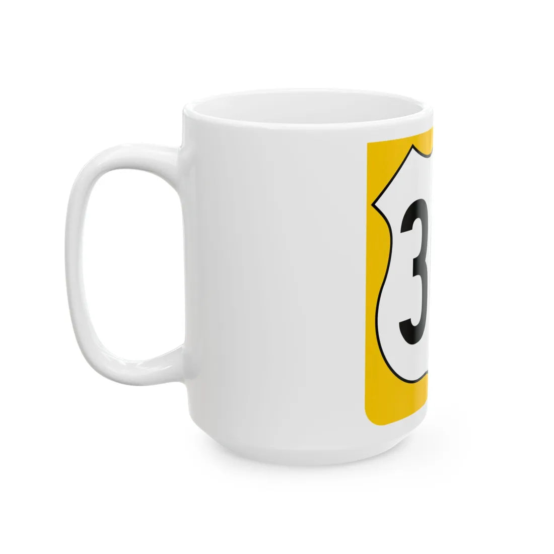 US 301 FL reversed (Florida) (Road Sign) White Coffee Mug - Go Mug Yourself