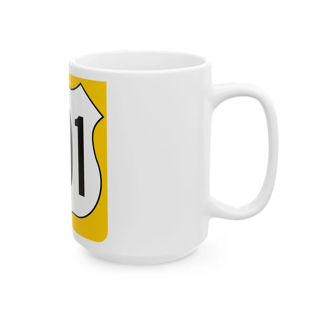 US 301 FL reversed (Florida) (Road Sign) White Coffee Mug - Go Mug Yourself