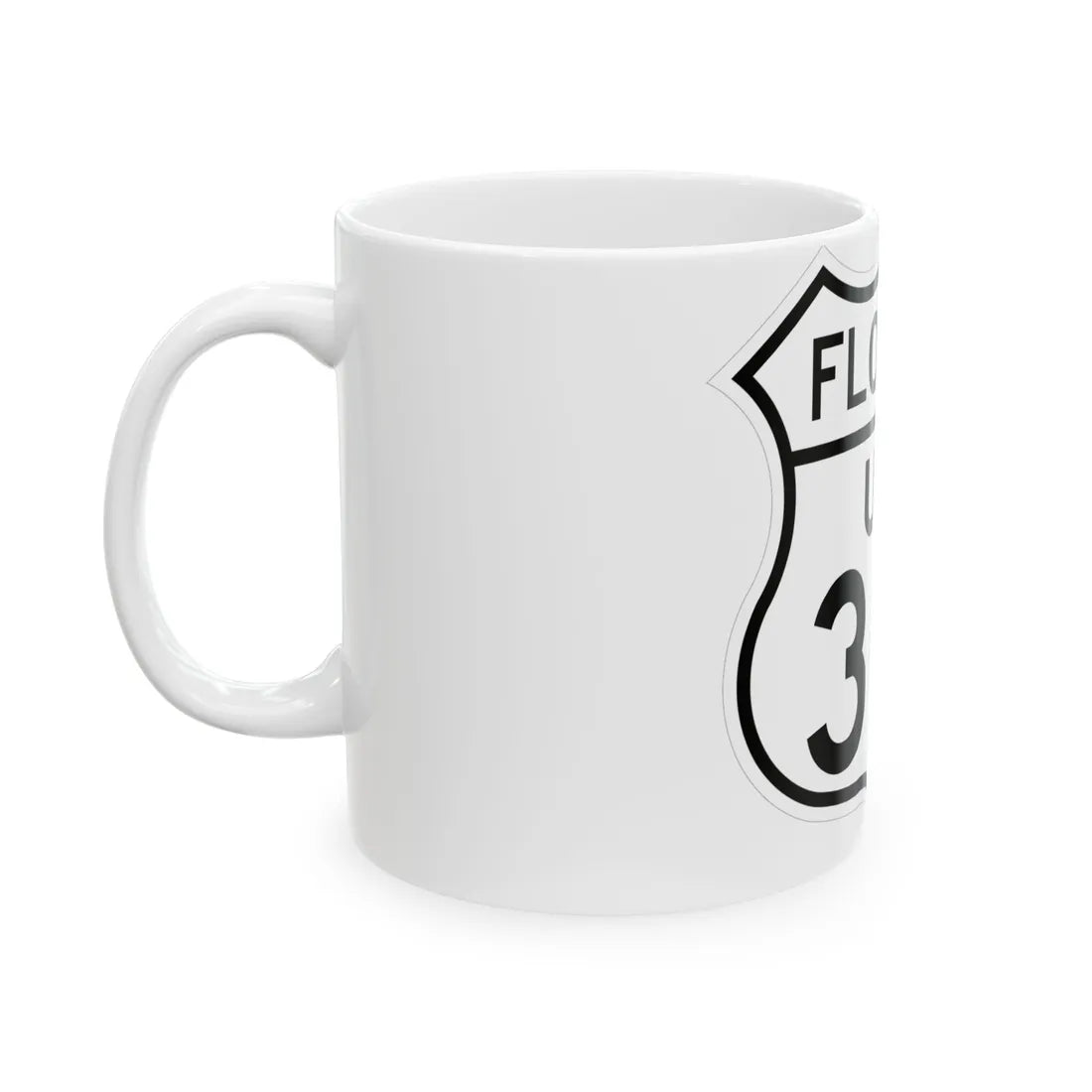 US 301 Florida 1948 (Florida) (Road Sign) White Coffee Mug - Go Mug Yourself