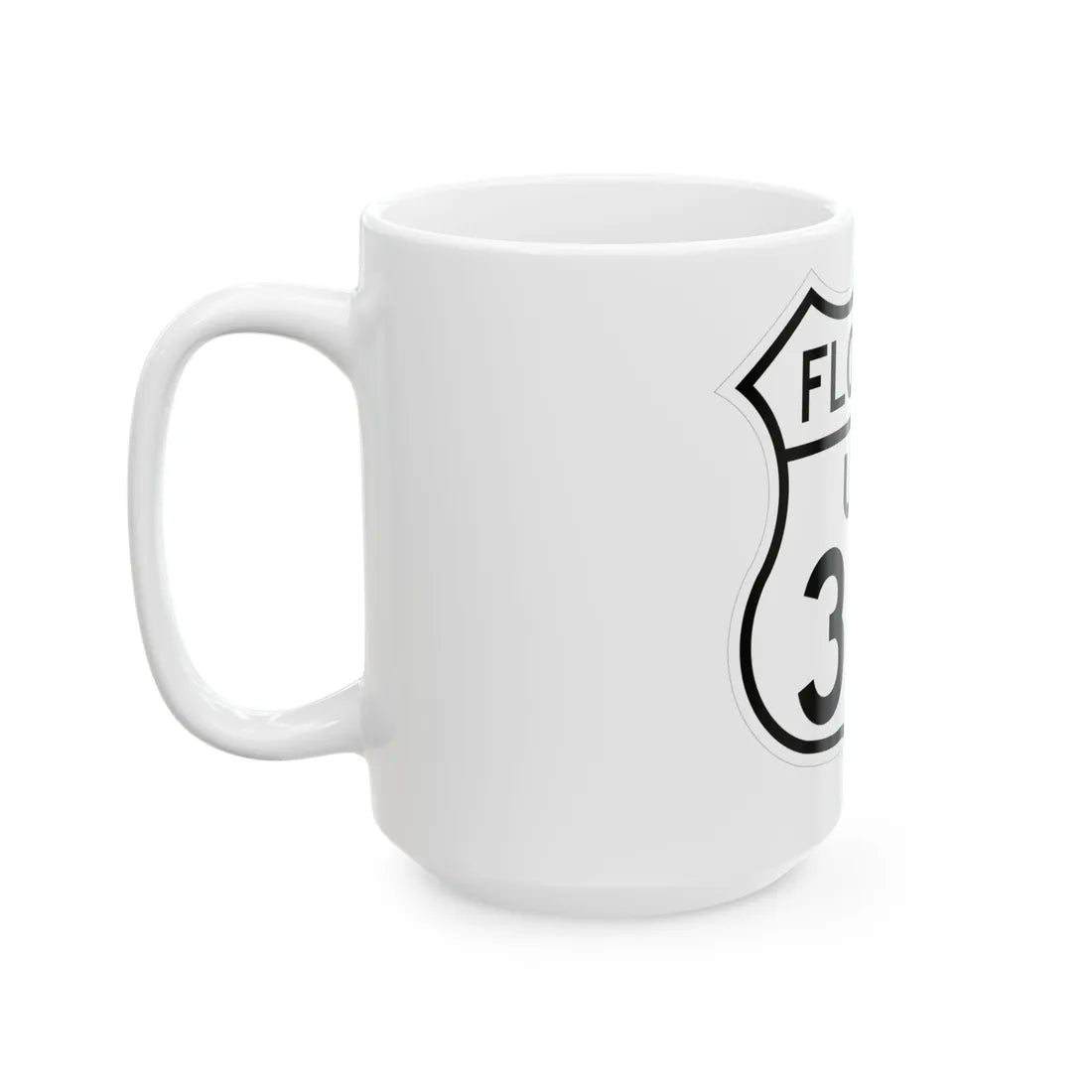 US 301 Florida 1948 (Florida) (Road Sign) White Coffee Mug - Go Mug Yourself