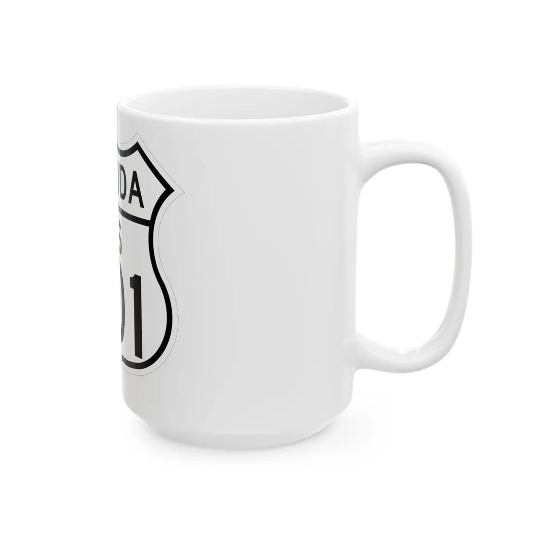 US 301 Florida 1948 (Florida) (Road Sign) White Coffee Mug - Go Mug Yourself
