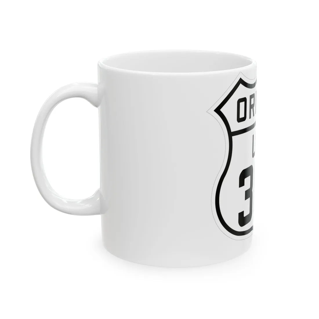 US 30N Oregon 1926 (Oregon) (Road Sign) White Coffee Mug - Go Mug Yourself