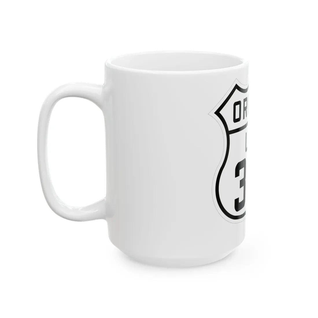 US 30N Oregon 1926 (Oregon) (Road Sign) White Coffee Mug - Go Mug Yourself