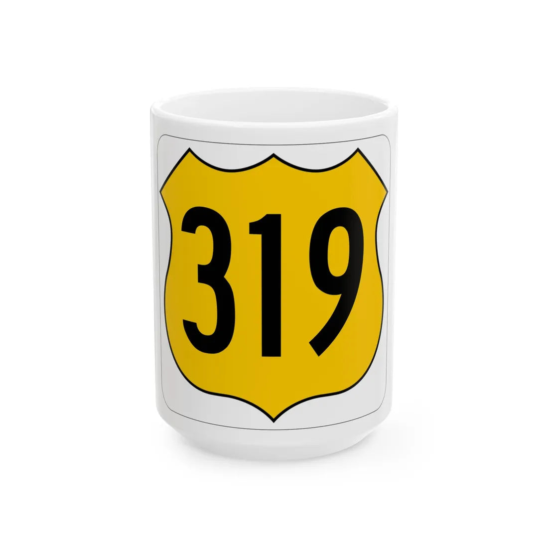 US 319 FL (Florida) (Road Sign) White Coffee Mug 15oz - Go Mug Yourself