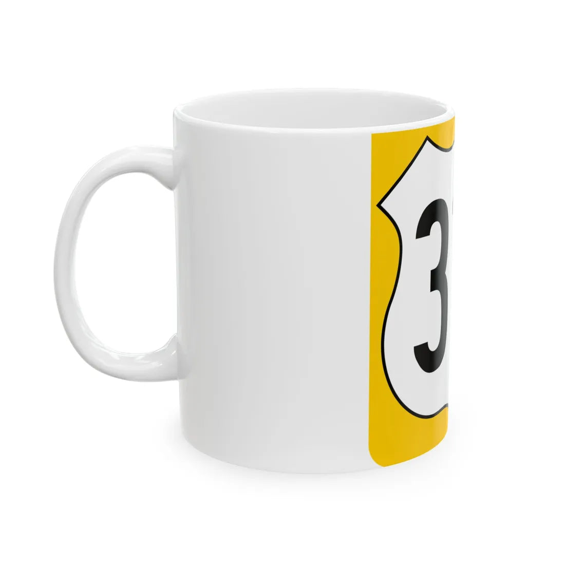 US 319 FL reversed (Florida) (Road Sign) White Coffee Mug - Go Mug Yourself