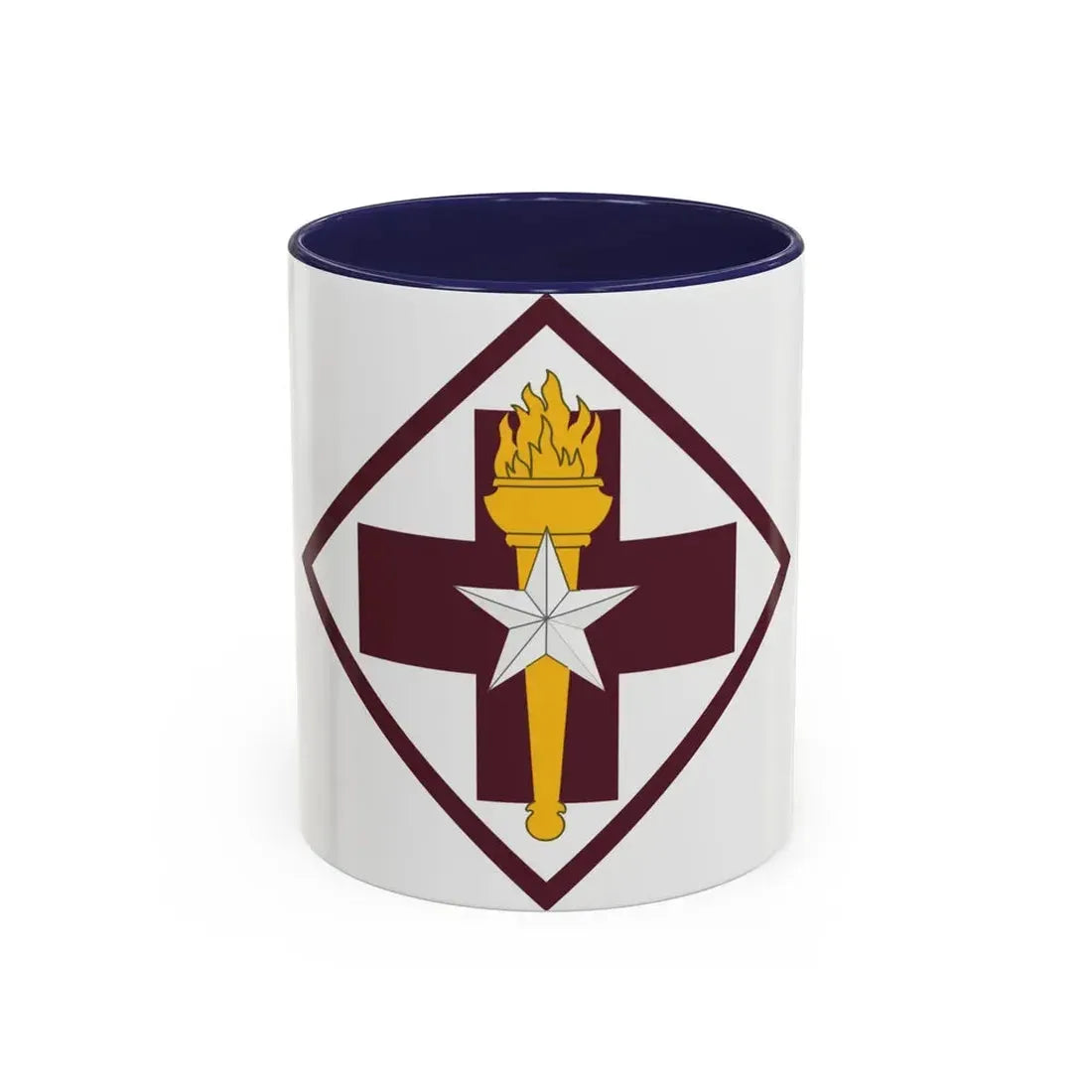 US 32nd Medical Brigade SSI (U.S. Army) Accent Coffee Mug 11oz Navy - Go Mug Yourself