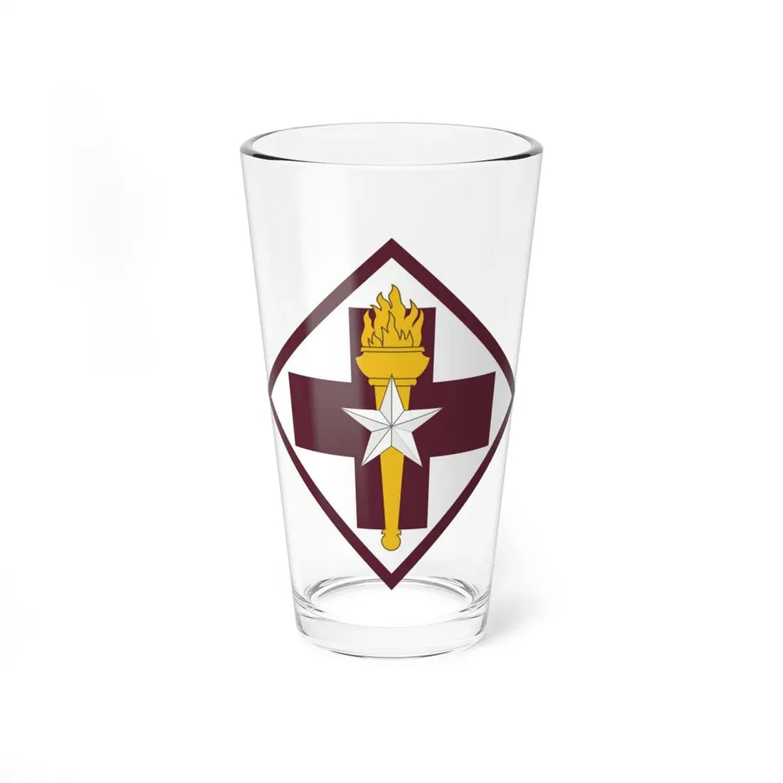 US 32nd Medical Brigade SSI (U.S. Army) Pint Glass 16oz 16oz - Go Mug Yourself