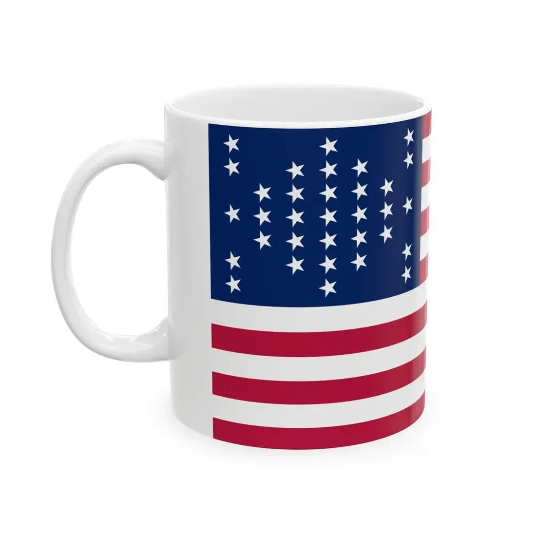 US 33 Star Fort Sumter Flag (United States) White Coffee Mug - Go Mug Yourself