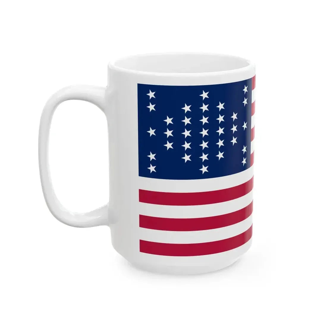 US 33 Star Fort Sumter Flag (United States) White Coffee Mug - Go Mug Yourself