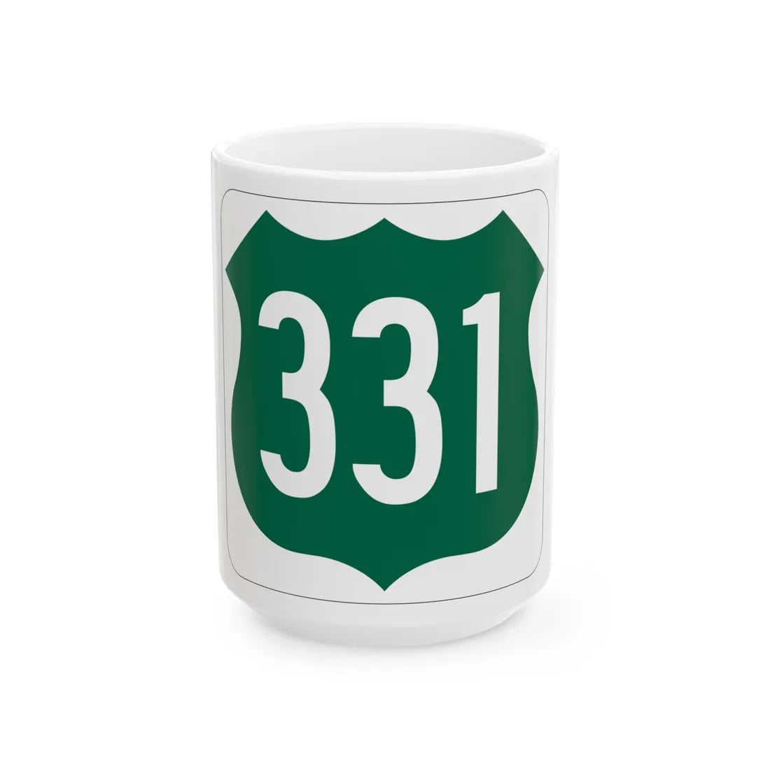 US 331 FL (Florida) (Road Sign) White Coffee Mug 15oz - Go Mug Yourself