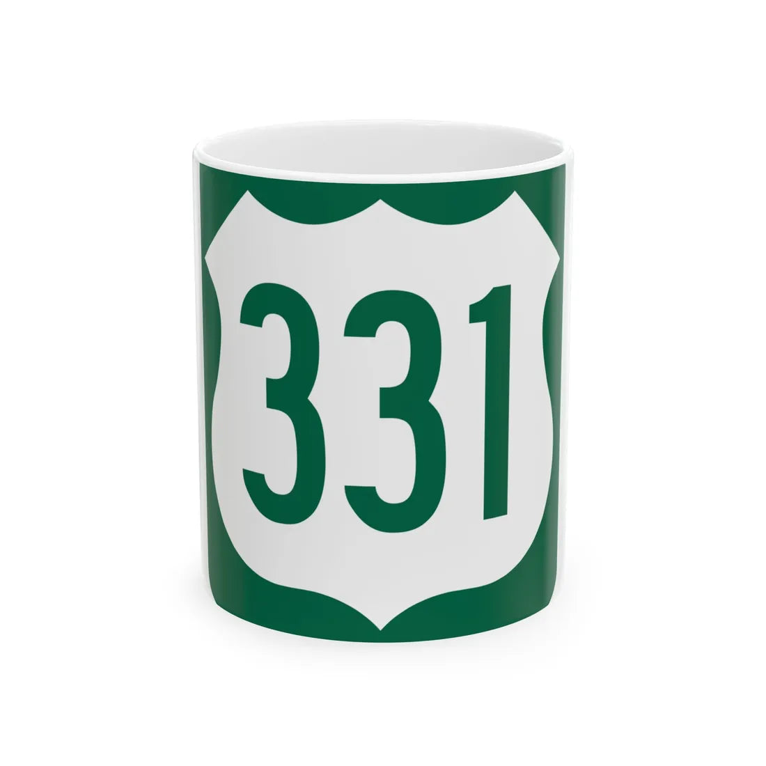 US 331 FL reversed (Florida) (Road Sign) White Coffee Mug 11oz - Go Mug Yourself