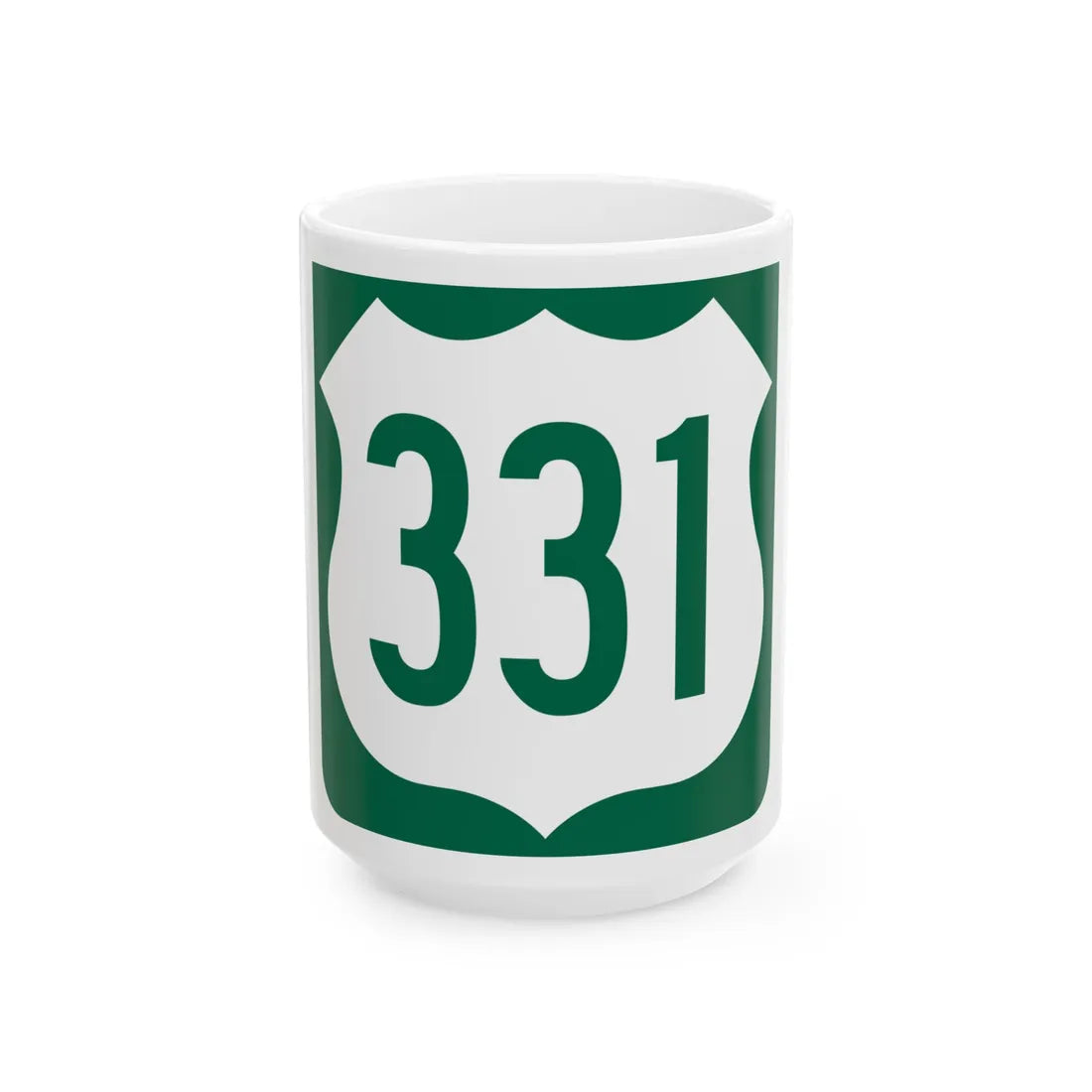 US 331 FL reversed (Florida) (Road Sign) White Coffee Mug 15oz - Go Mug Yourself