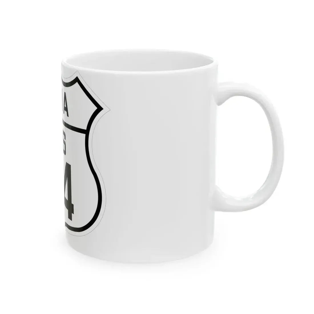 US 34 Iowa 1926 (Iowa) (Road Sign) White Coffee Mug - Go Mug Yourself