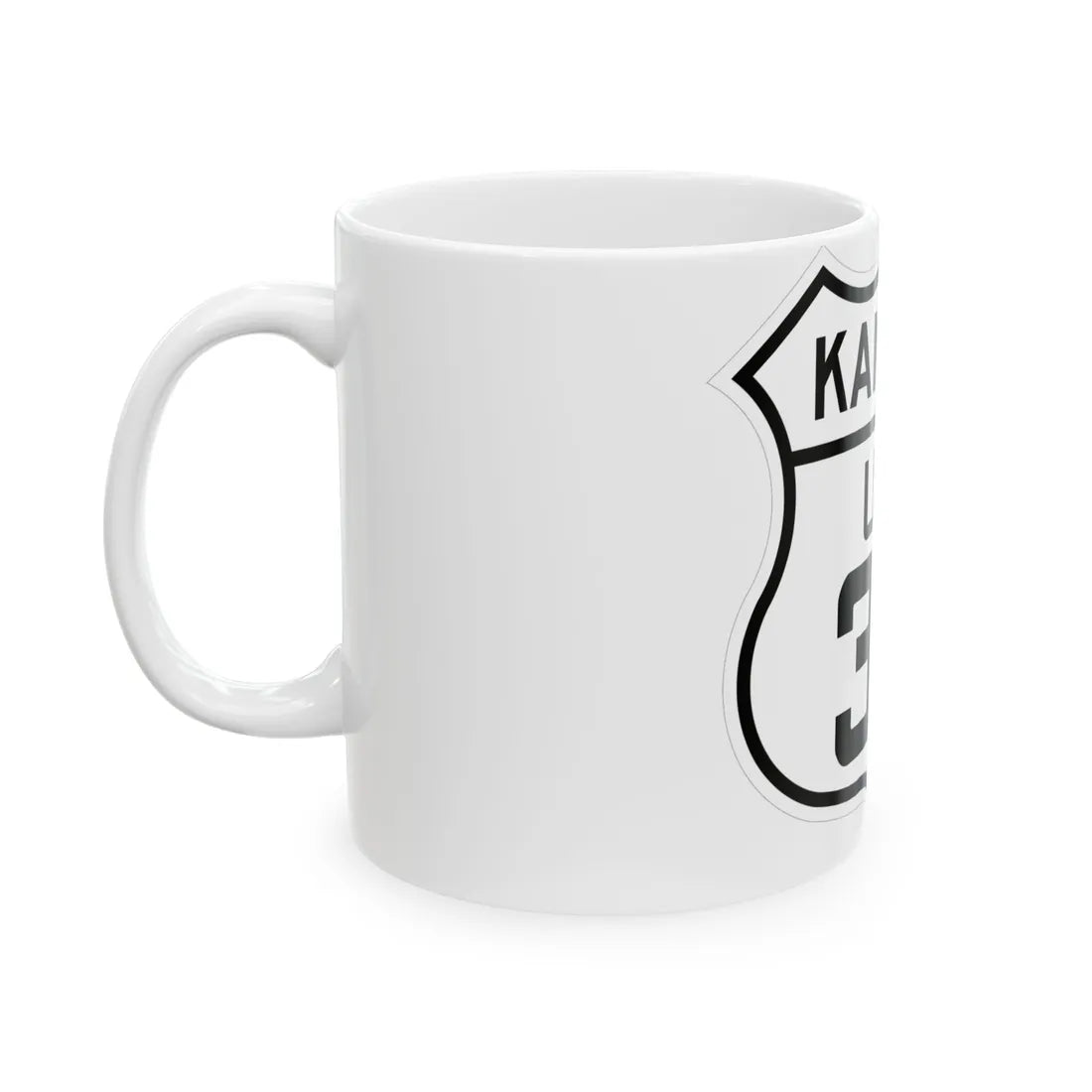 US 36 Kansas 1926 (Kansas) (Road Sign) White Coffee Mug - Go Mug Yourself