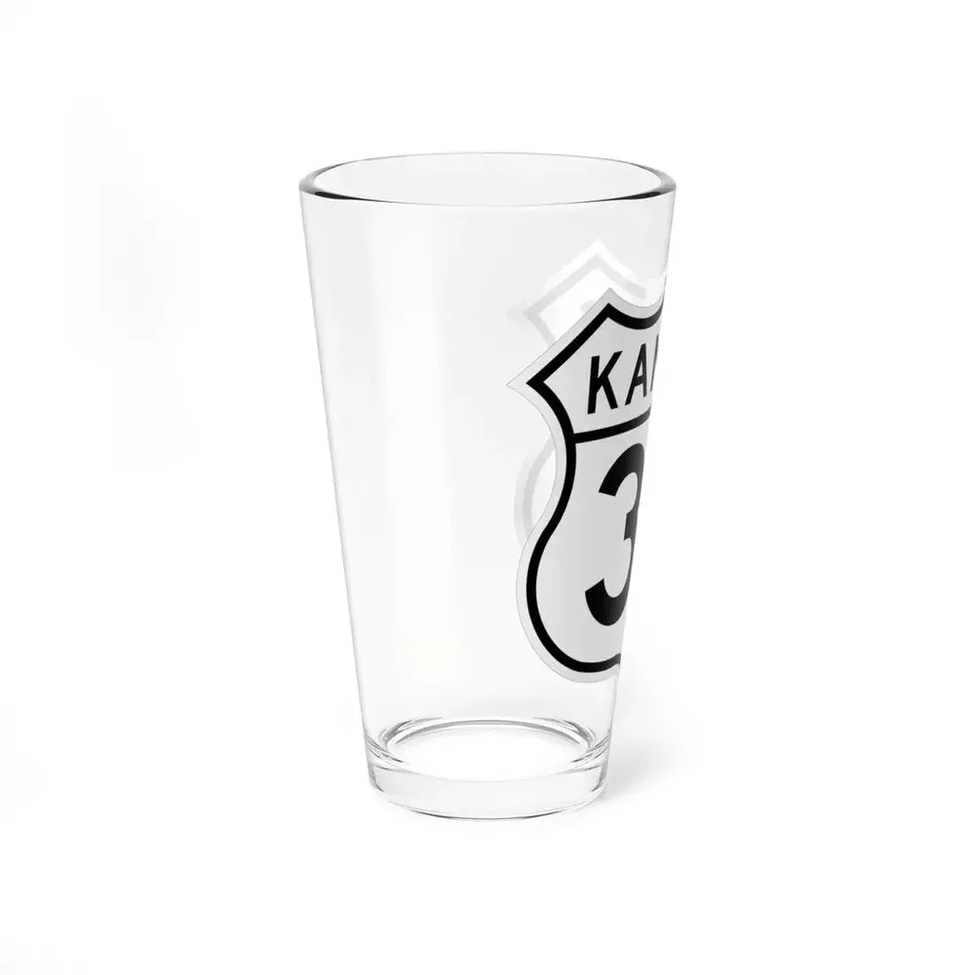 US 36 Kansas 1962 (Kansas) (Road Sign) Pint Glss 16oz - Go Mug Yourself