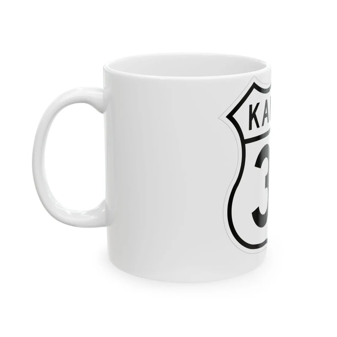 US 36 Kansas 1962 (Kansas) (Road Sign) White Coffee Mug - Go Mug Yourself