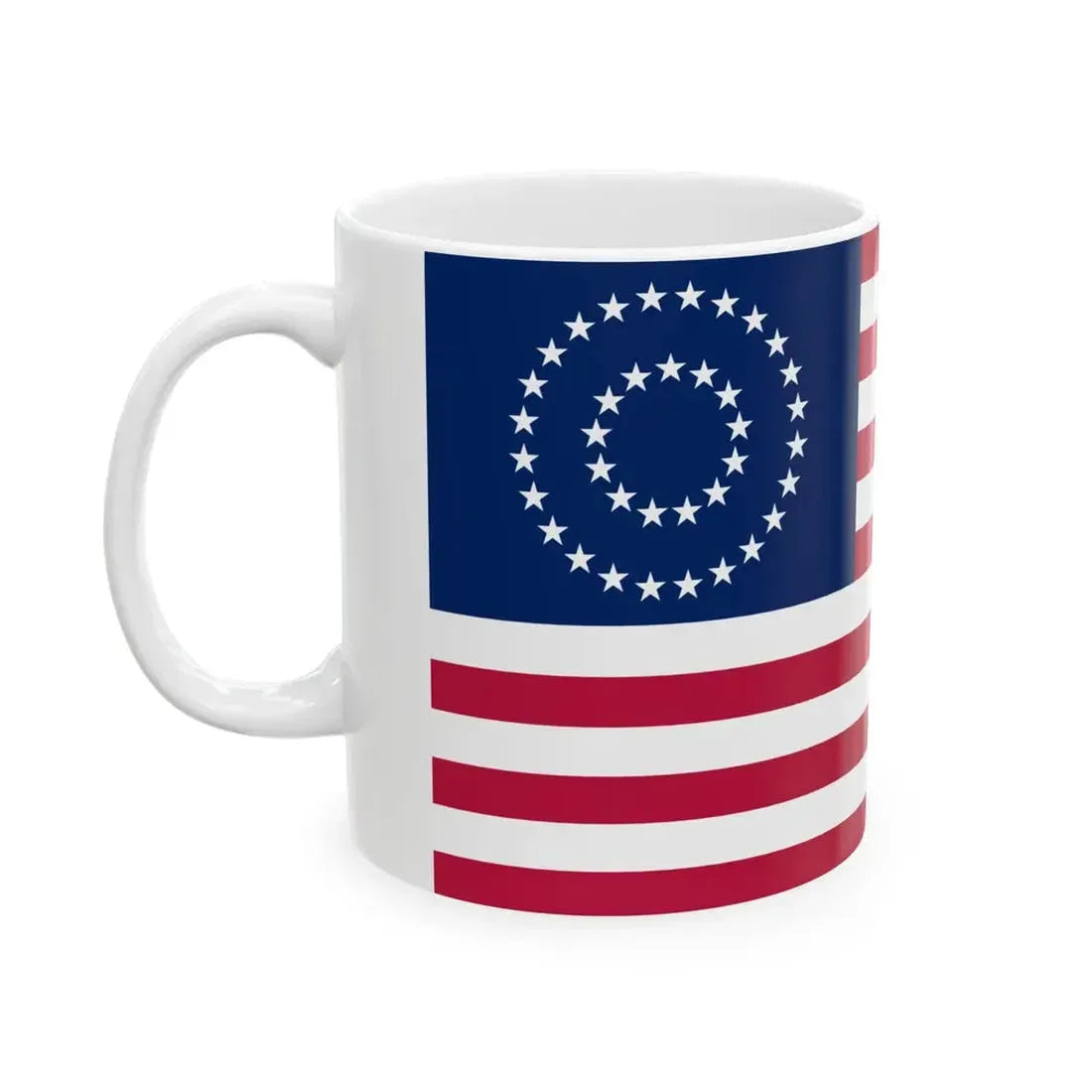 US 37 Star Medallion Centennial Flag (United States) White Coffee Mug - Go Mug Yourself