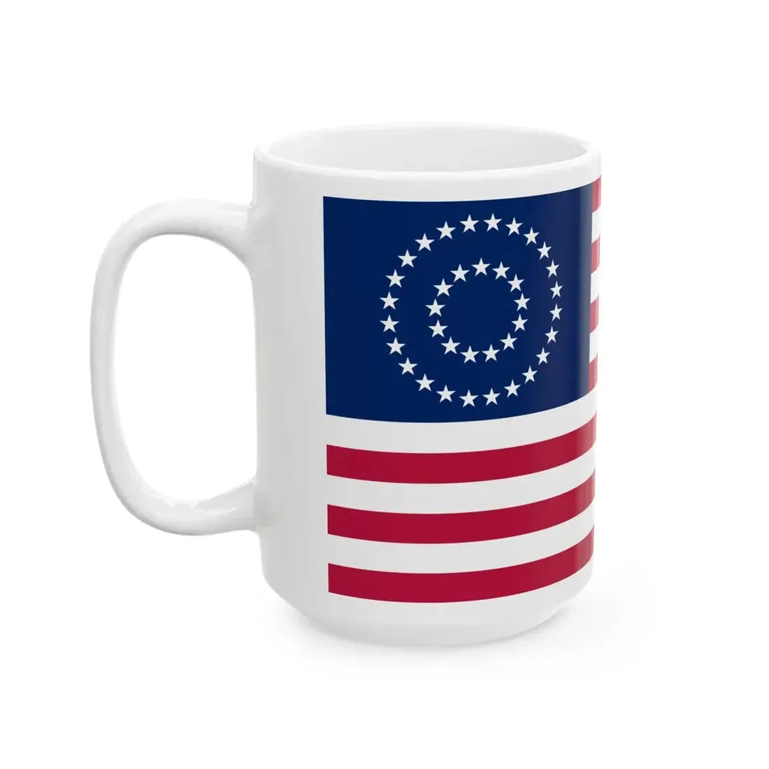 US 37 Star Medallion Centennial Flag (United States) White Coffee Mug - Go Mug Yourself