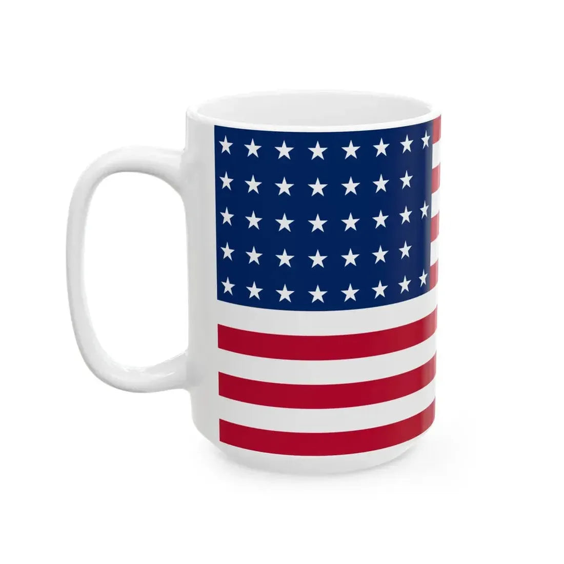 US 38 Star Flag (United States) White Coffee Mug - Go Mug Yourself