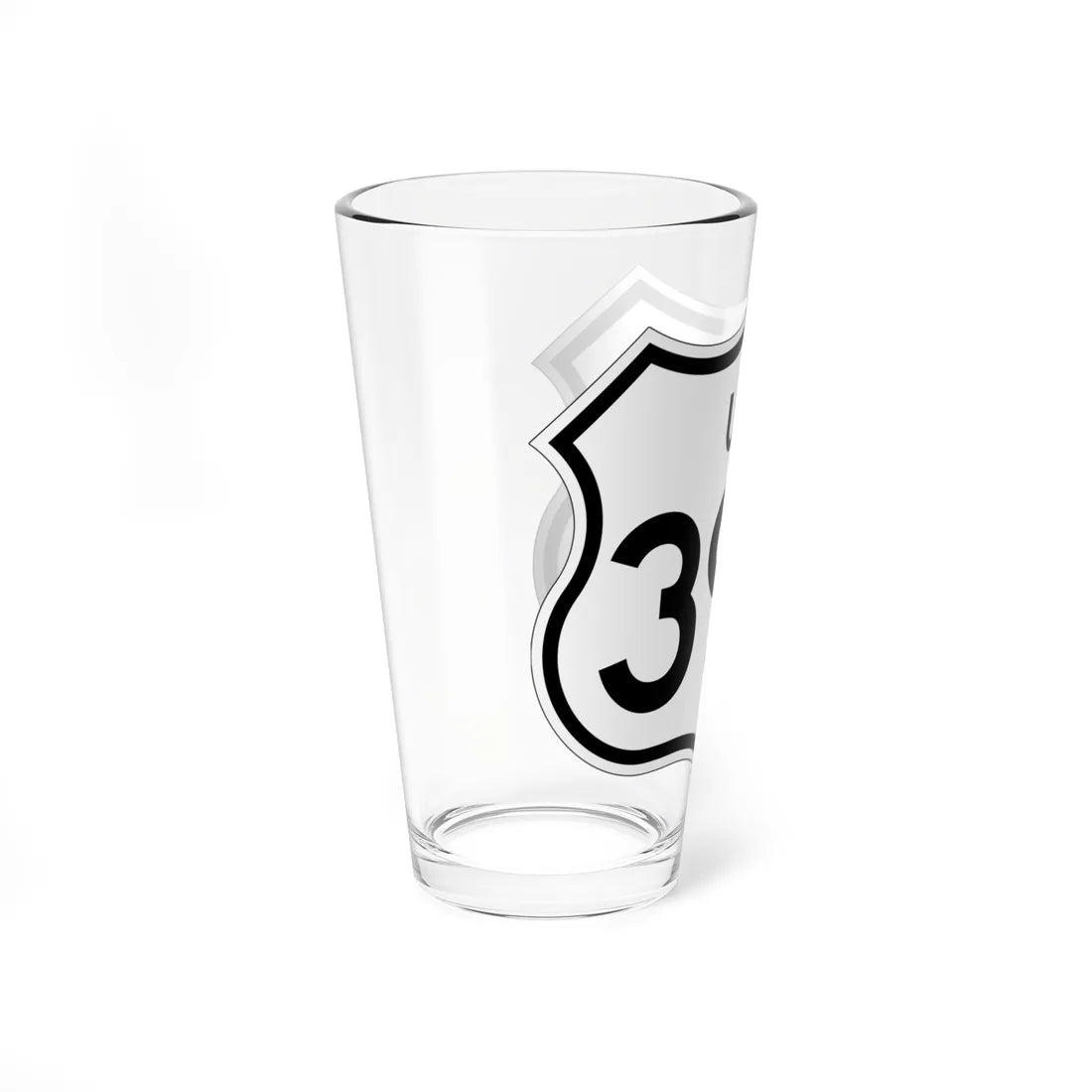 US 395 1961 cutout (California) (Road Sign) Pint Glss 16oz - Go Mug Yourself