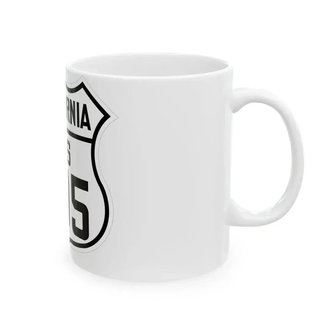 US 395 California 1926 (California) (Road Sign) White Coffee Mug - Go Mug Yourself