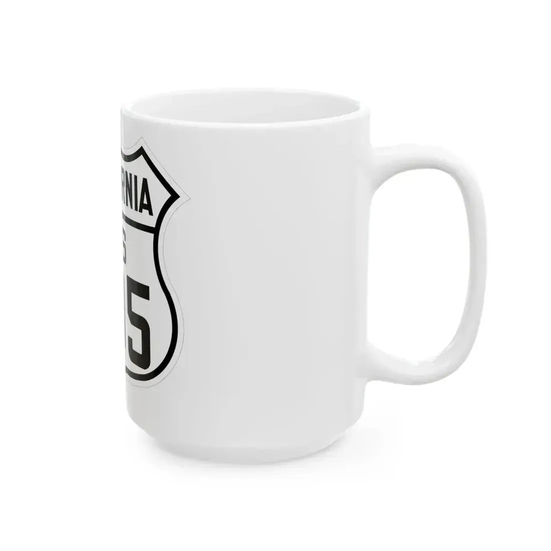 US 395 California 1926 (California) (Road Sign) White Coffee Mug - Go Mug Yourself