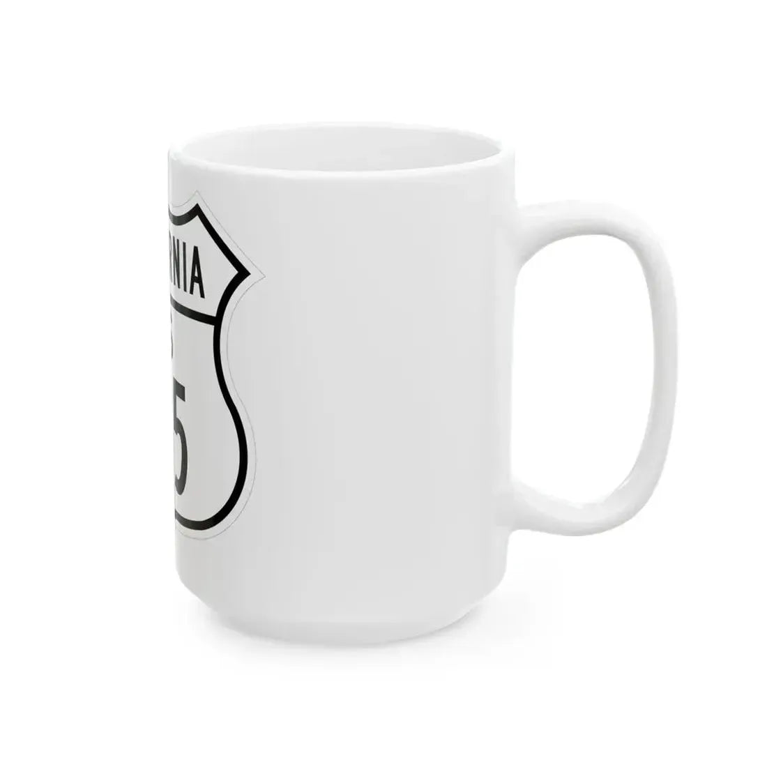 US 395 California 1948 (California) (Road Sign) White Coffee Mug - Go Mug Yourself