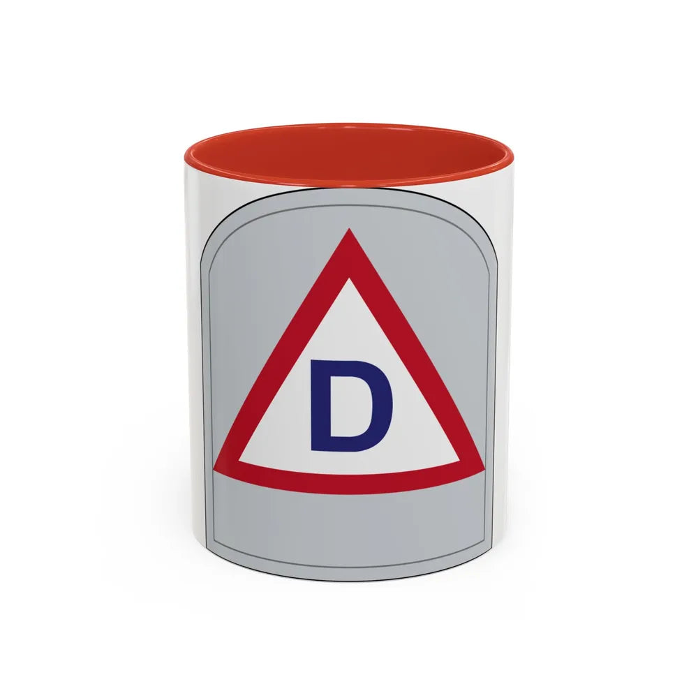US 39th Infantry Division (U.S. Army) Accent Coffee Mug 11oz Red - Go Mug Yourself