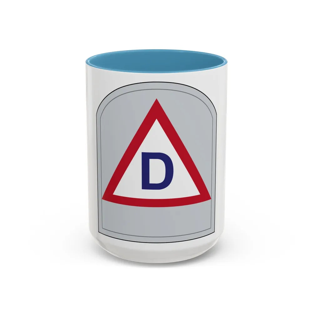 US 39th Infantry Division (U.S. Army) Accent Coffee Mug 15oz Light Blue - Go Mug Yourself