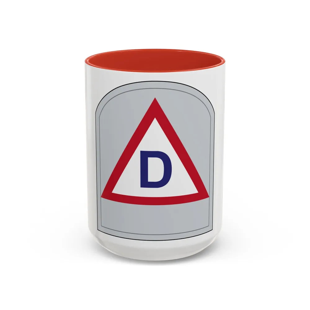 US 39th Infantry Division (U.S. Army) Accent Coffee Mug 15oz Red - Go Mug Yourself