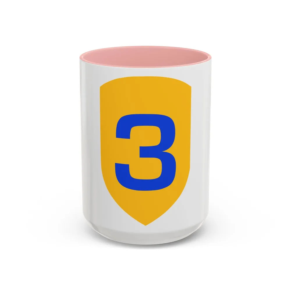 US 3rd Cavalry Division (U.S. Army) Accent Coffee Mug 15oz Pink - Go Mug Yourself