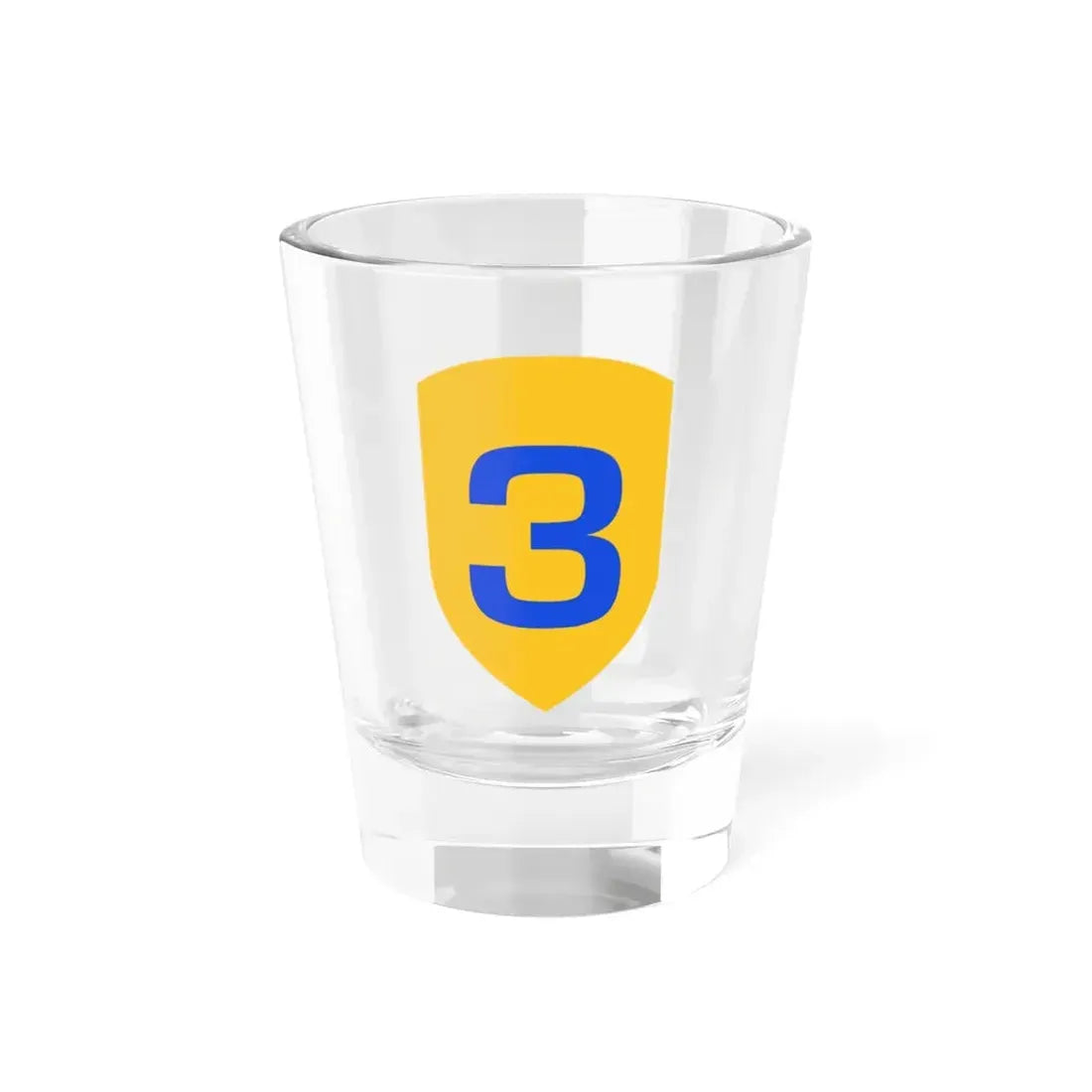 US 3rd Cavalry Division (U.S. Army) Shot Glass 1.5oz 1.5oz - Go Mug Yourself