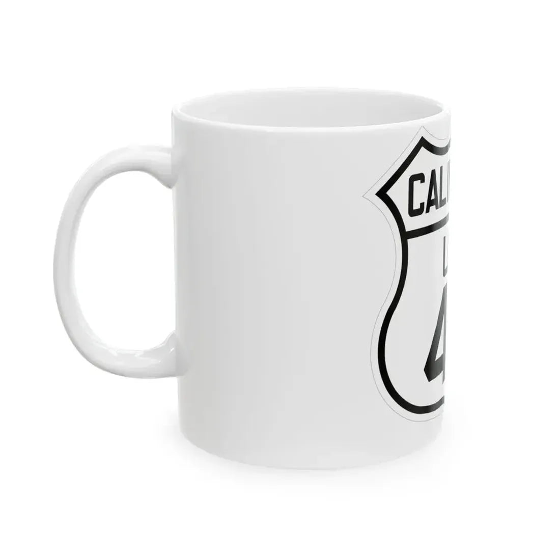 US 40 California 1926 (California) (Road Sign) White Coffee Mug - Go Mug Yourself