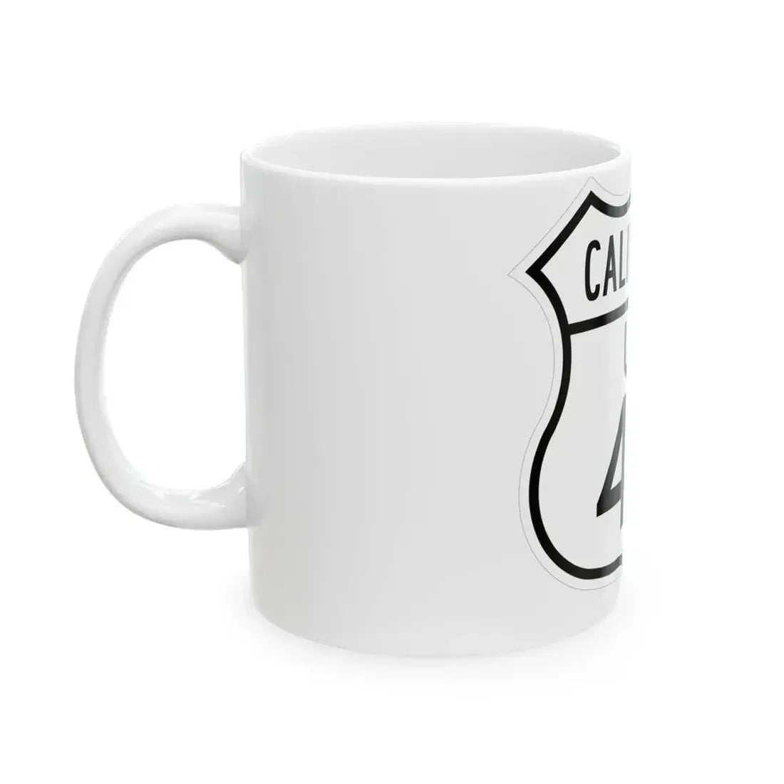 US 40 California 1948 (California) (Road Sign) White Coffee Mug - Go Mug Yourself