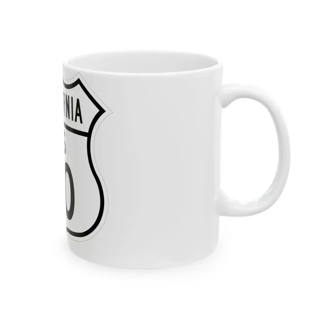 US 40 California 1948 (California) (Road Sign) White Coffee Mug - Go Mug Yourself