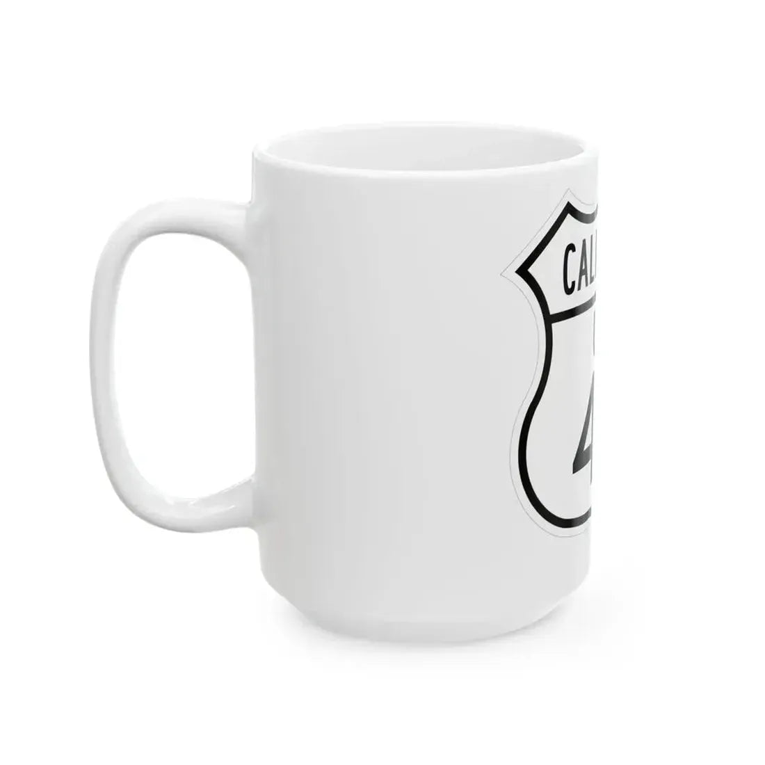 US 40 California 1948 (California) (Road Sign) White Coffee Mug - Go Mug Yourself