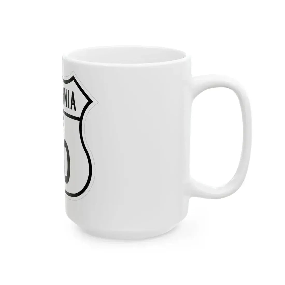 US 40 California 1948 (California) (Road Sign) White Coffee Mug - Go Mug Yourself