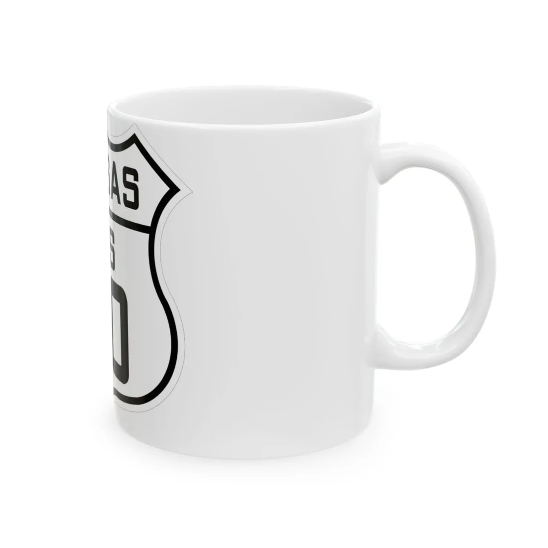 US 40 Kansas 1926 (Kansas) (Road Sign) White Coffee Mug - Go Mug Yourself