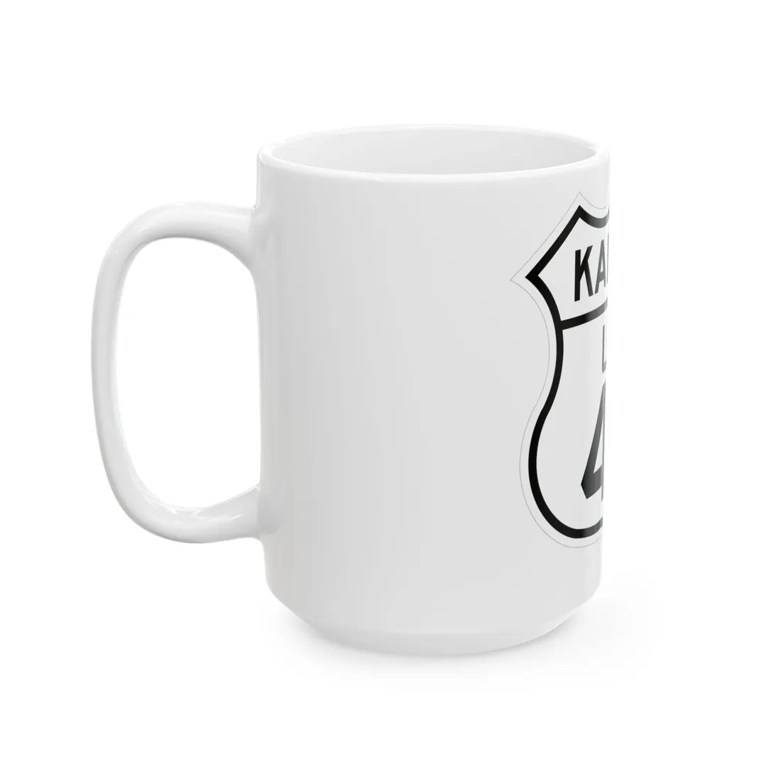 US 40 Kansas 1926 (Kansas) (Road Sign) White Coffee Mug - Go Mug Yourself