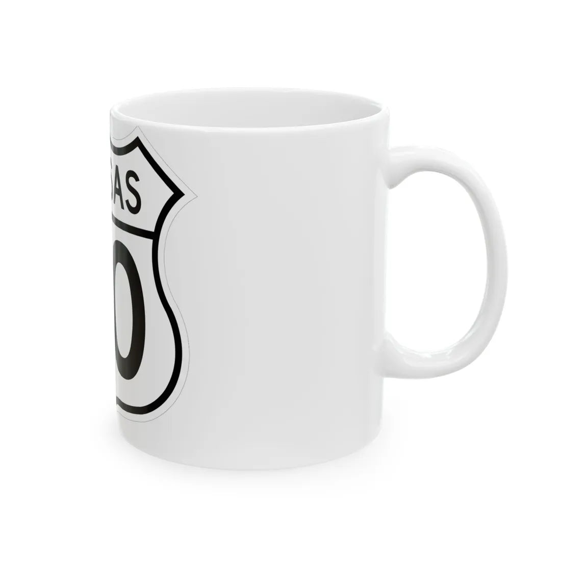 US 40 Kansas 1962 (Kansas) (Road Sign) White Coffee Mug - Go Mug Yourself