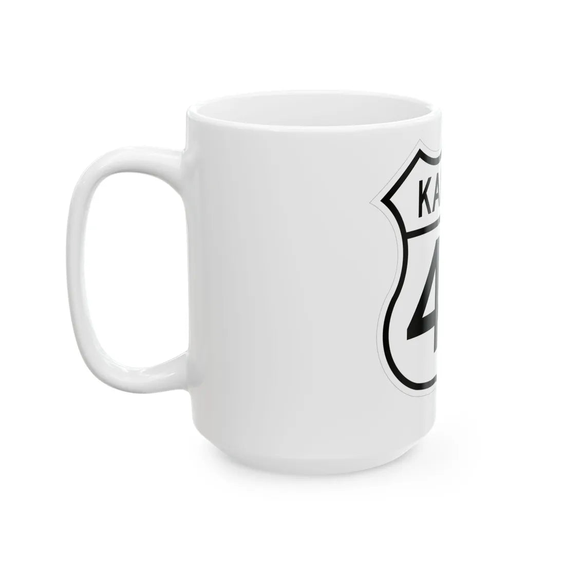 US 40 Kansas 1962 (Kansas) (Road Sign) White Coffee Mug - Go Mug Yourself