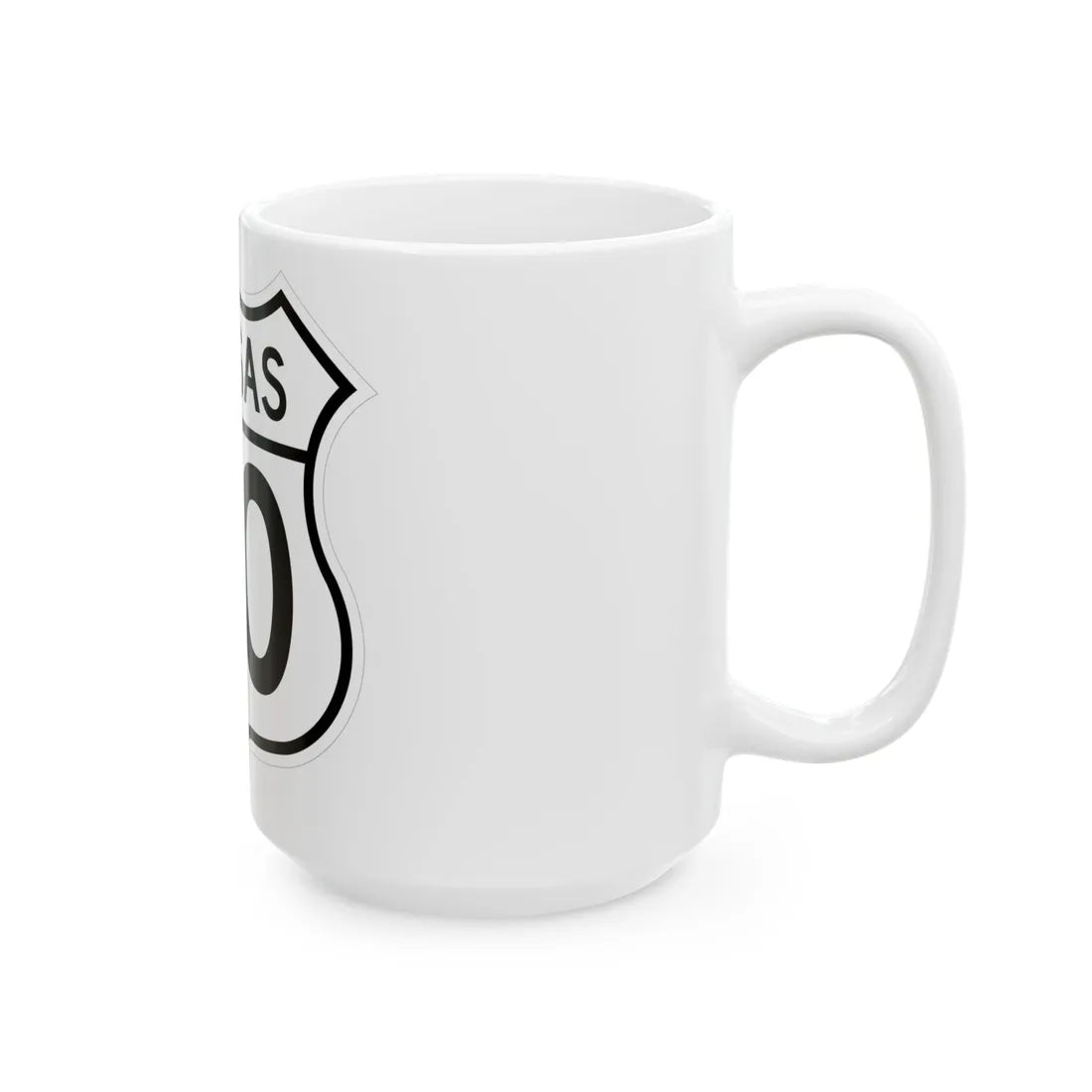 US 40 Kansas 1962 (Kansas) (Road Sign) White Coffee Mug - Go Mug Yourself