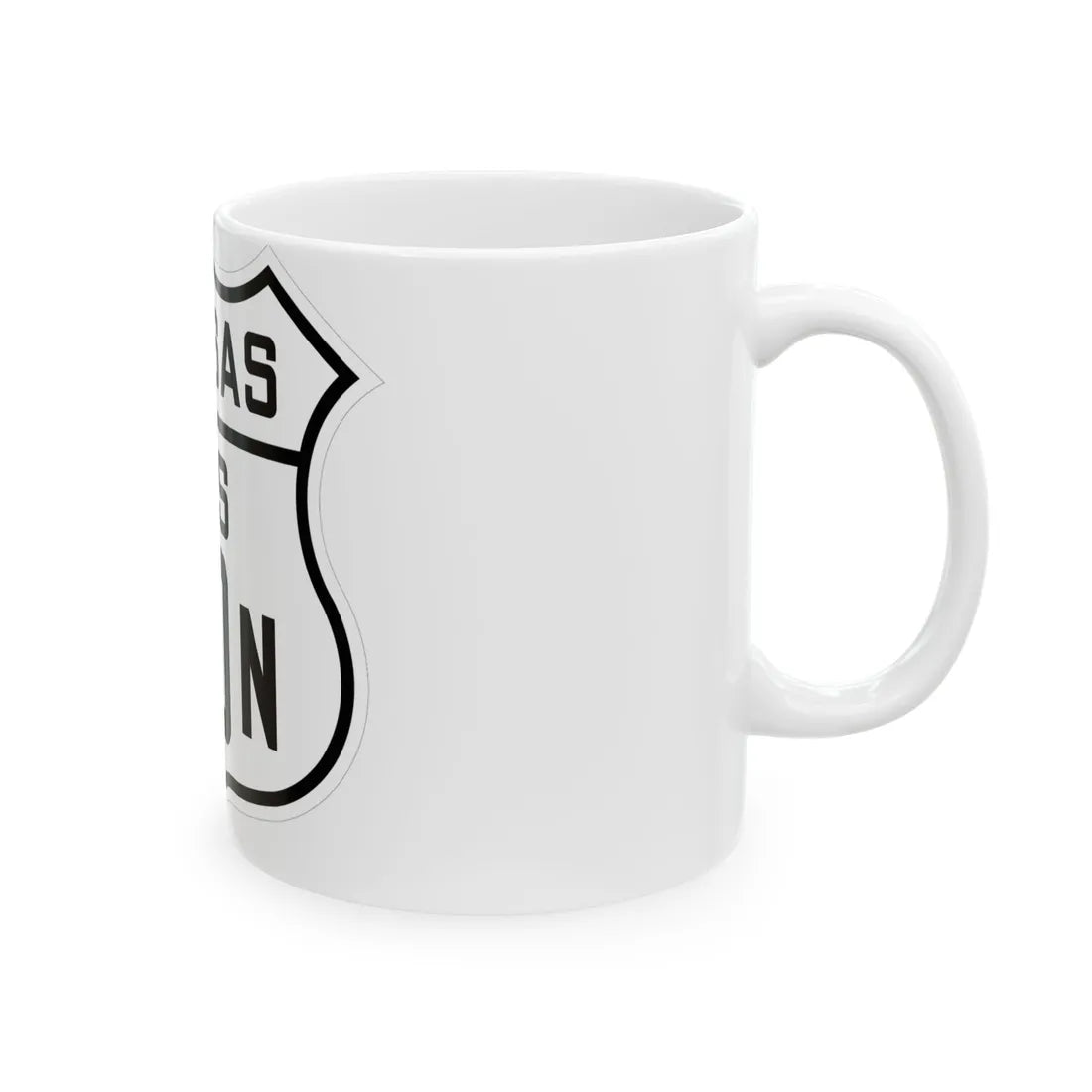 US 40N Kansas 1926 (Kansas) (Road Sign) White Coffee Mug - Go Mug Yourself