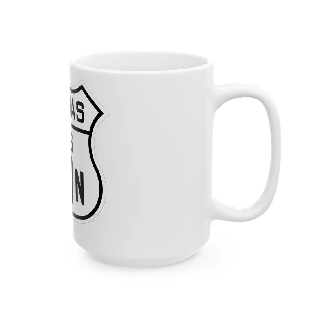 US 40N Kansas 1926 (Kansas) (Road Sign) White Coffee Mug - Go Mug Yourself