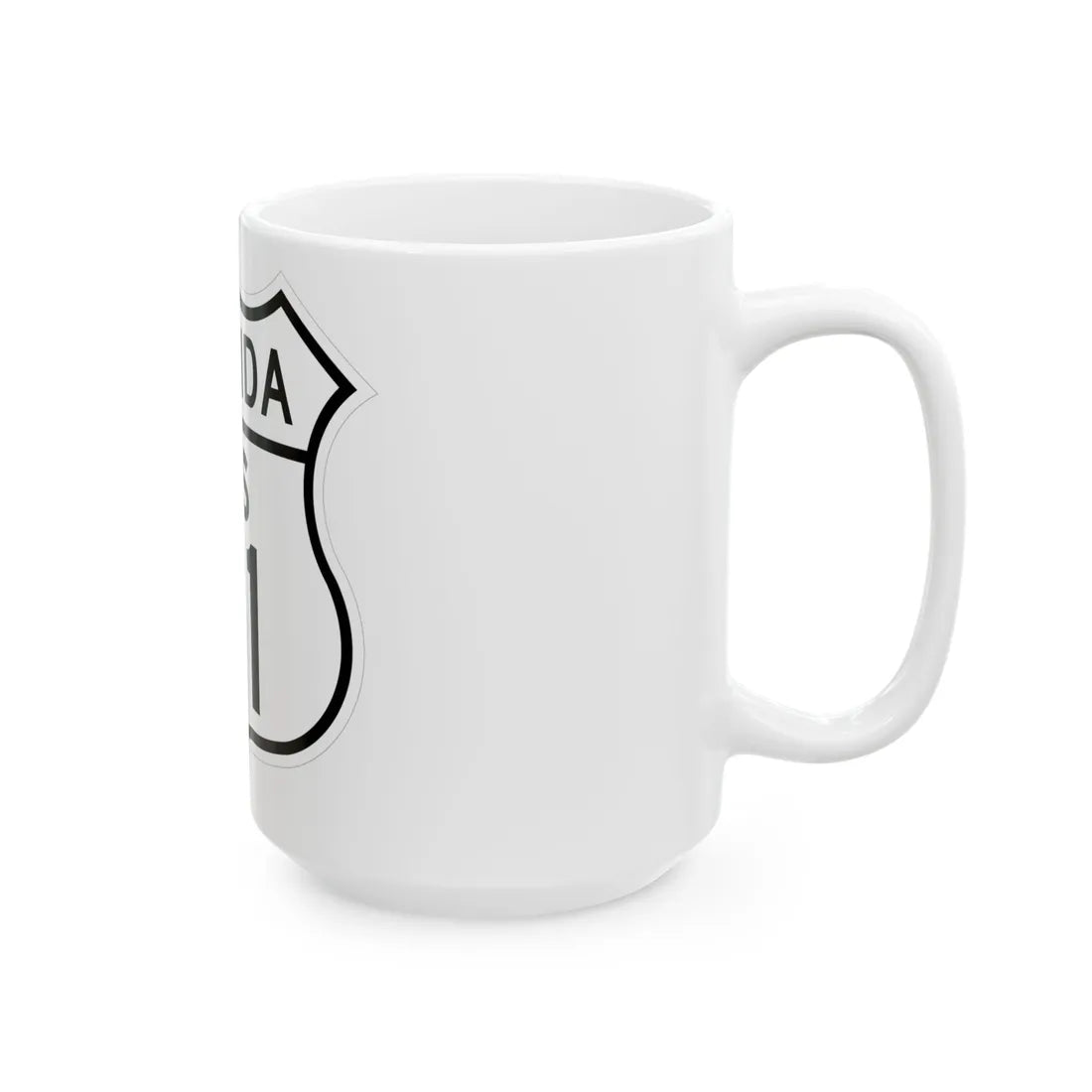 US 41 Florida 1948 (Florida) (Road Sign) White Coffee Mug - Go Mug Yourself