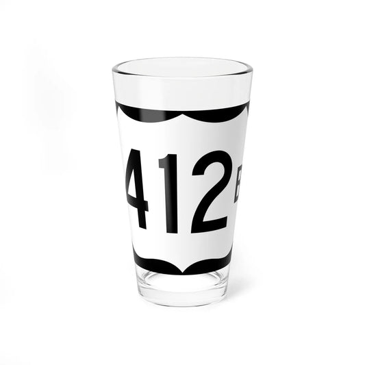 US 412B (Arkansas) (Road Sign) Pint Glss 16oz 16oz - Go Mug Yourself