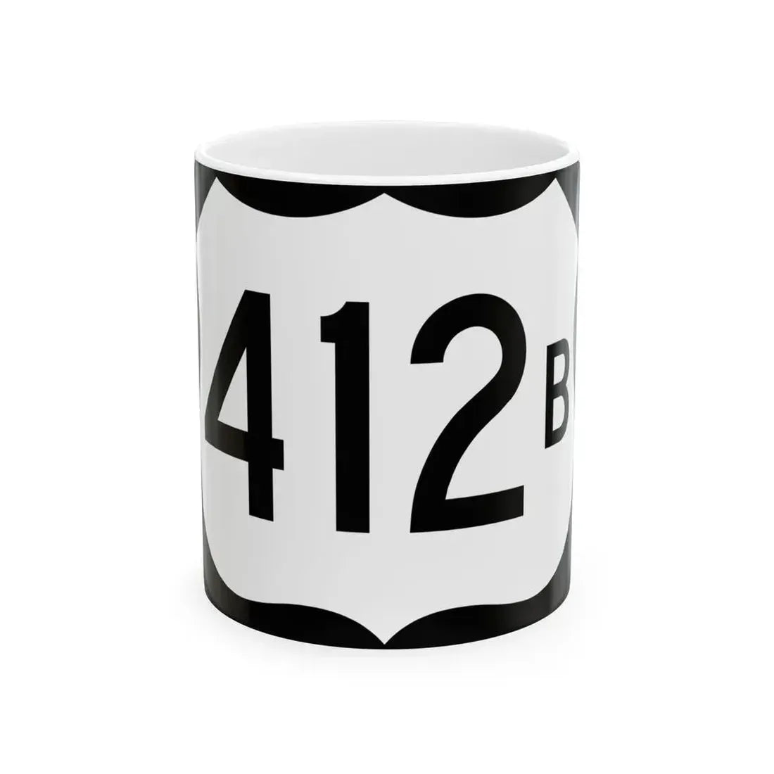 US 412B (Arkansas) (Road Sign) White Coffee Mug 11oz - Go Mug Yourself