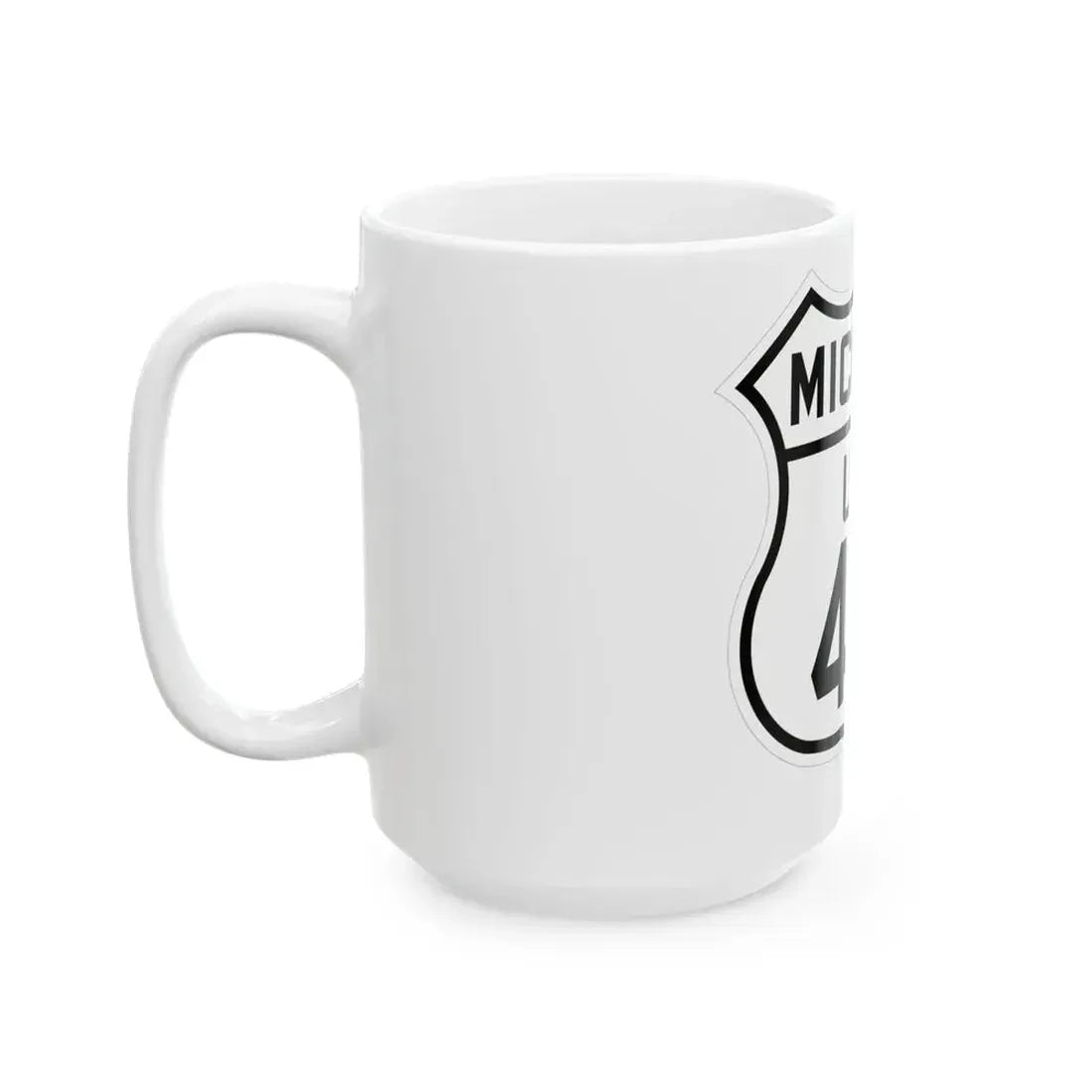 US 41A Michigan 1926 (Michigan) (Road Sign) White Coffee Mug - Go Mug Yourself