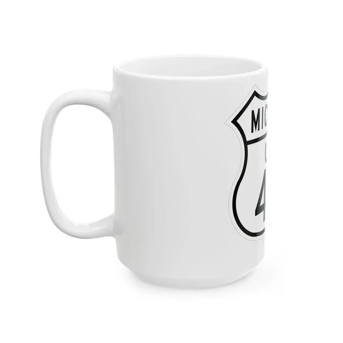 US 41A Michigan 1948 (Michigan) (Road Sign) White Coffee Mug - Go Mug Yourself